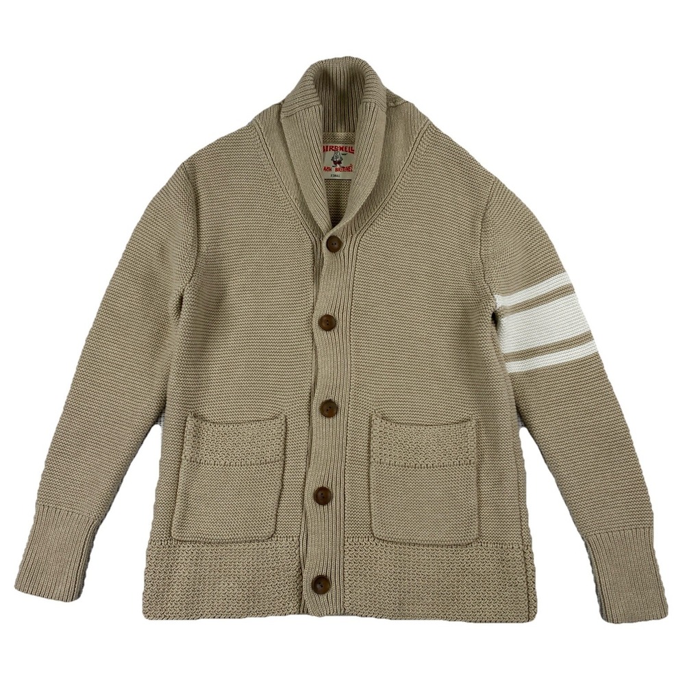 Birdwell Beach Britches Shawl Collar Cardigan Sweater Beige Size XS